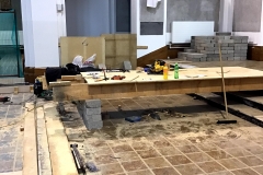 3 Remove temporary floor